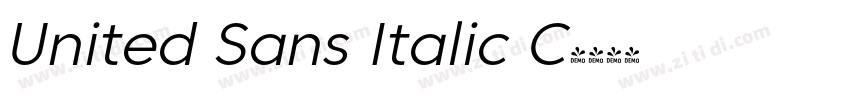 United Sans Italic C字体转换